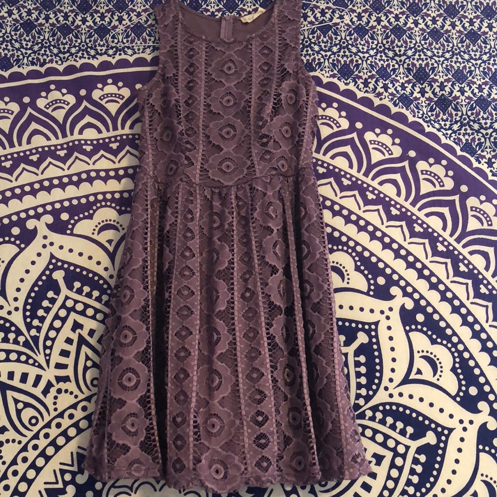 Purple lace altar’d State dress
